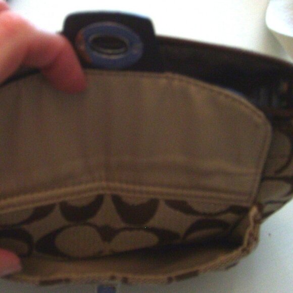 Coach Signature Shoulder Purse - Picture 3 of 7